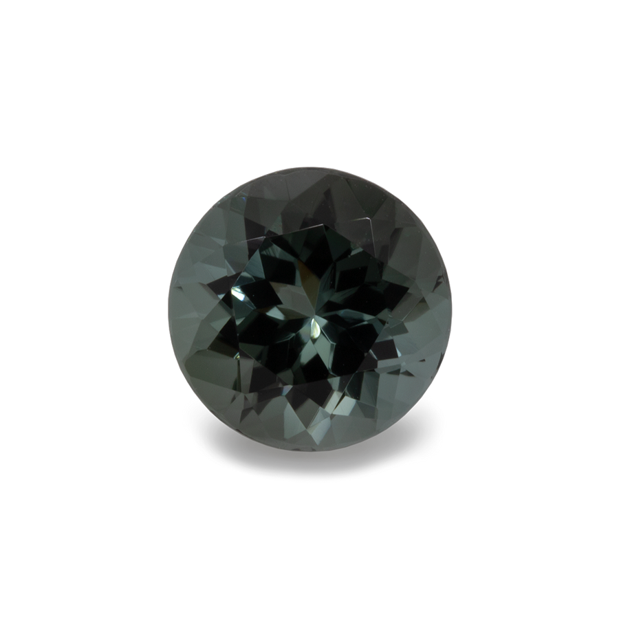 Turmalin - grau/blau, rund, 9x9 mm, 2,91 ct, Nr. TR99806