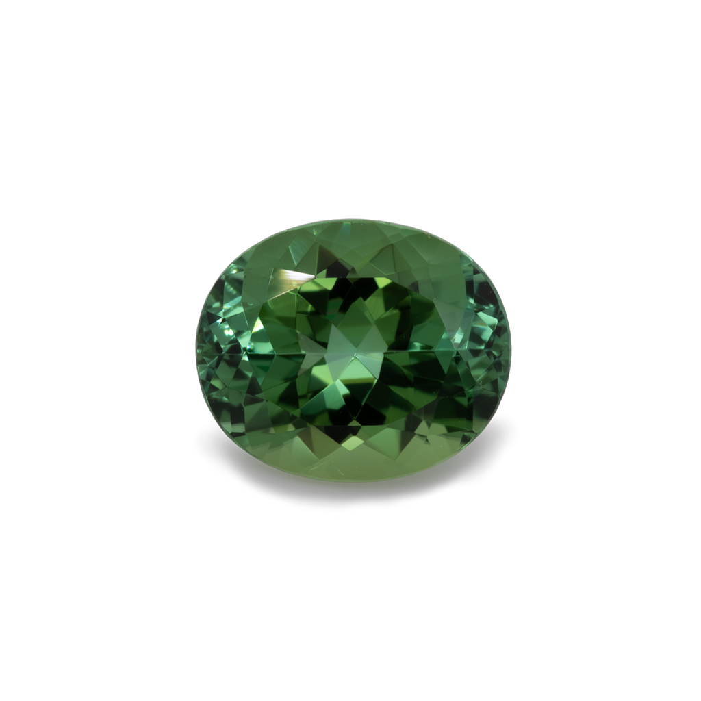 Tourmaline - green, oval, 12x10 mm, 4.97 ct, No. TR99801