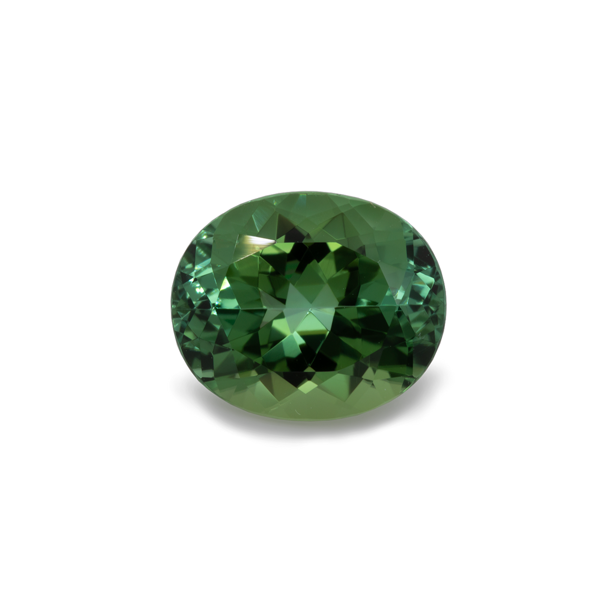Tourmaline - green, oval, 12x10 mm, 4.97 ct, No. TR99801