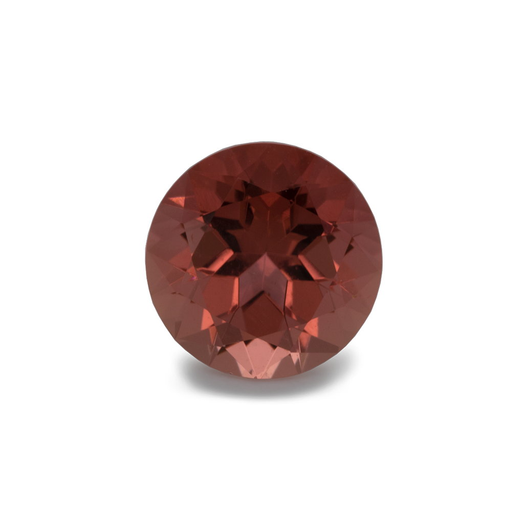 Turmalin - braun/rosa, rund, 6,5x6,5 mm, 0,91-0,98 ct, Nr. TR10168