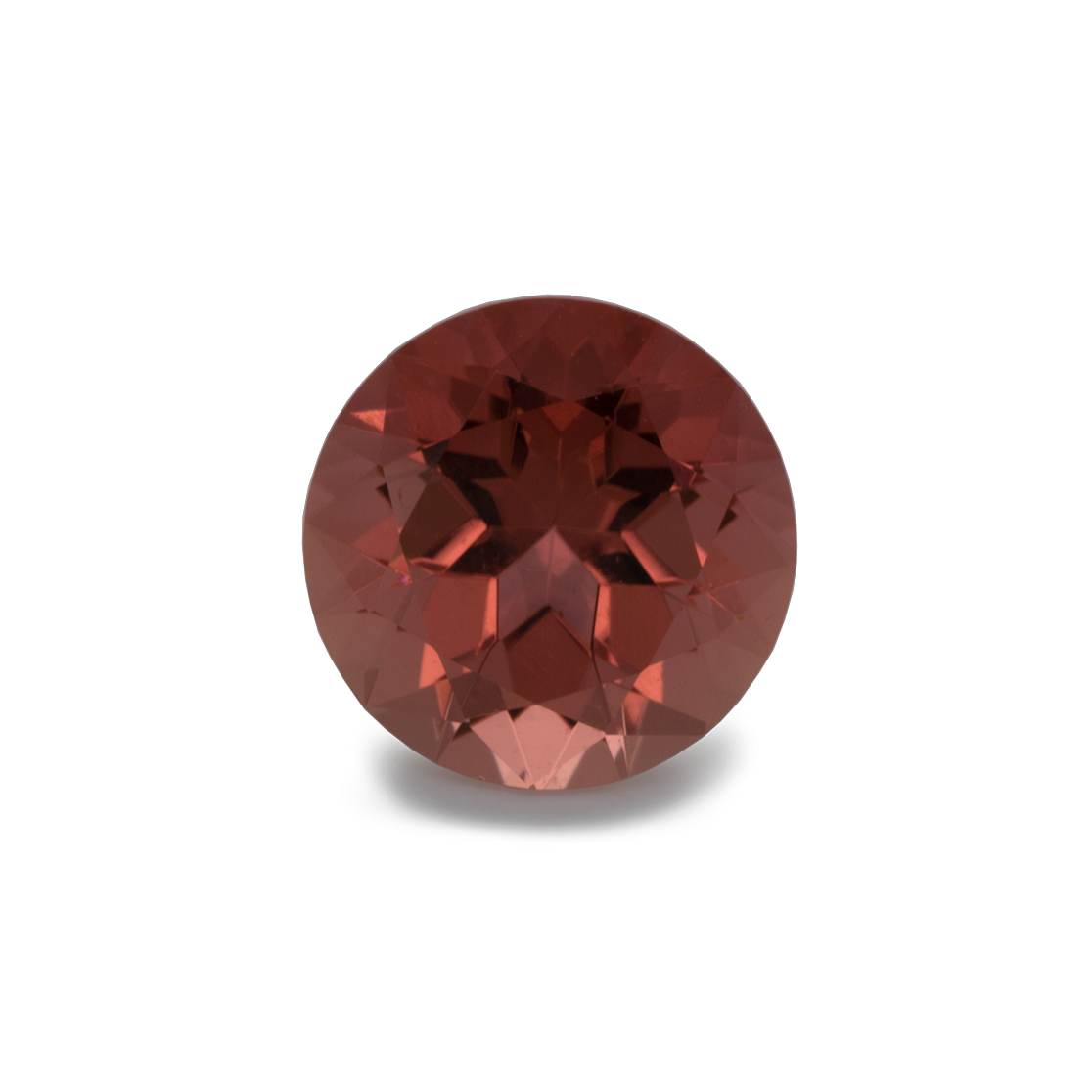 Turmalin - braun/rosa, rund, 6,5x6,5 mm, 0,91-0,98 ct, Nr. TR10168