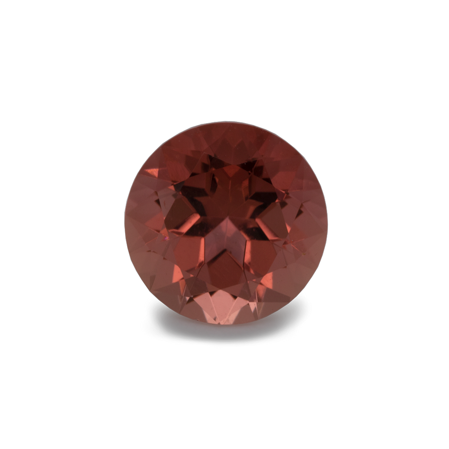 Turmalin - braun/rosa, rund, 6,5x6,5 mm, 0,91-0,98 ct, Nr. TR10168