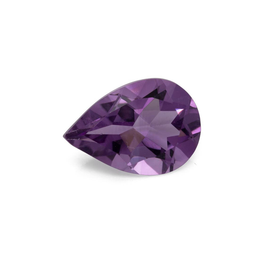 Amethyst - purple, pear, 10x6.8 mm, 1.40-1.90 ct, No. AMY64001