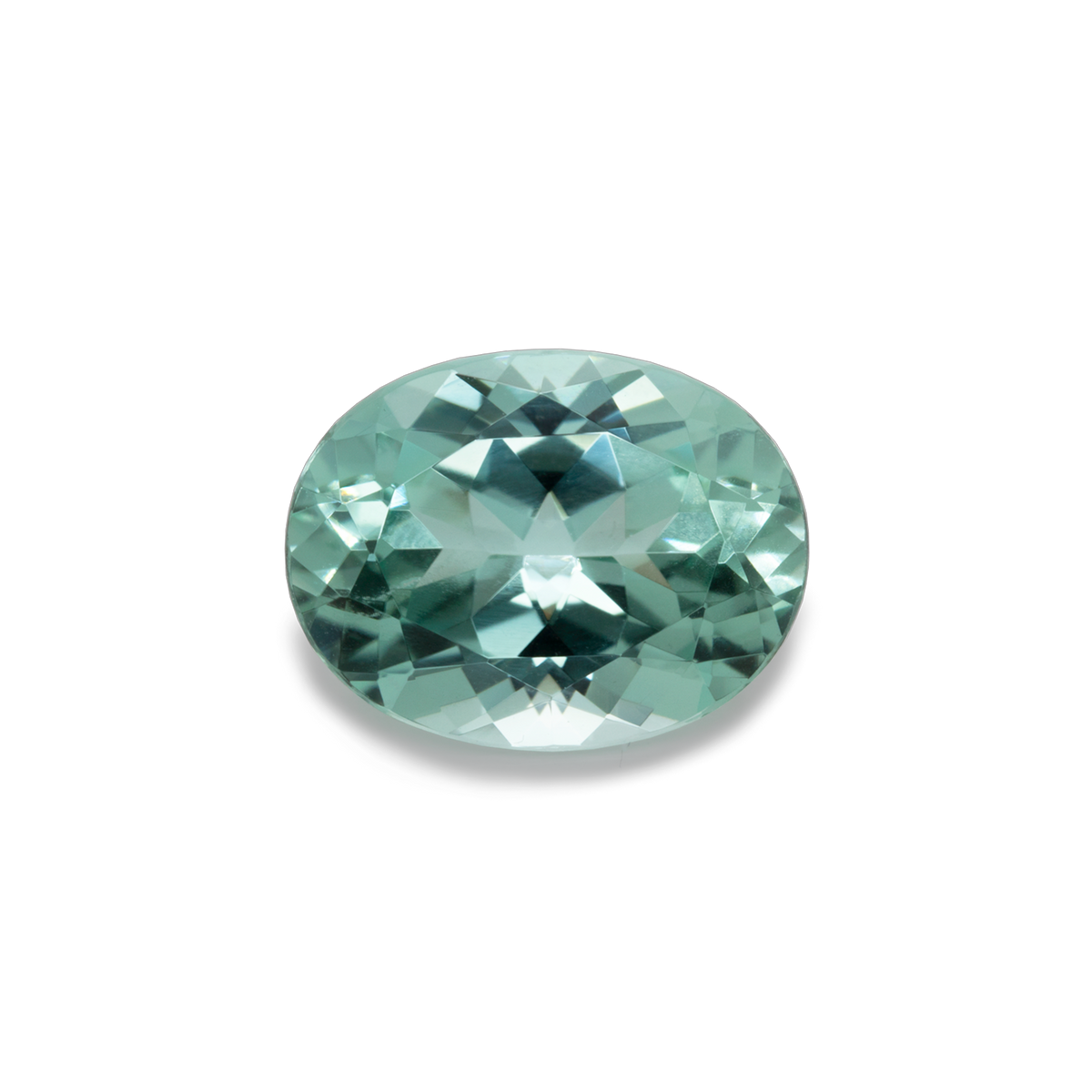 Beryl - green, oval, 12.7x9.8 mm, 4.90 ct, No. BY50001