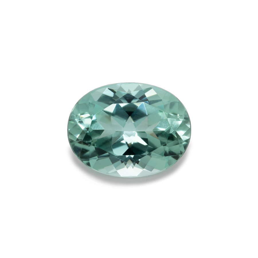 Beryll - grün, oval, 12,7x9,8 mm, 4,90 ct, Nr. BY50001