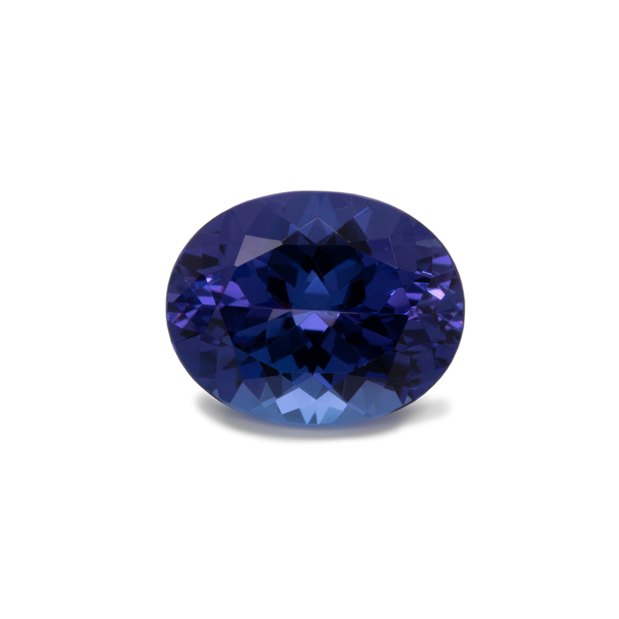 Tansanit - blau, oval, 12x9,5 mm, 4,83 ct, Nr. TZ54003
