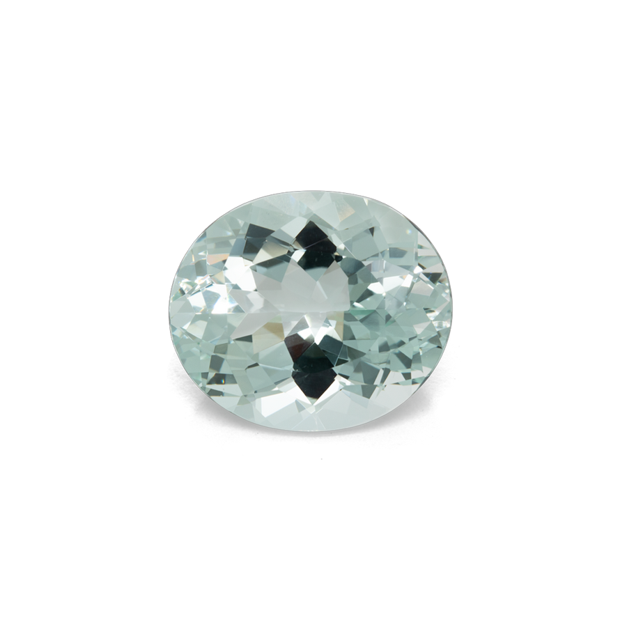 Beryll - grün, oval, 16.8x14 mm, 11.36 ct, Nr. BY30006