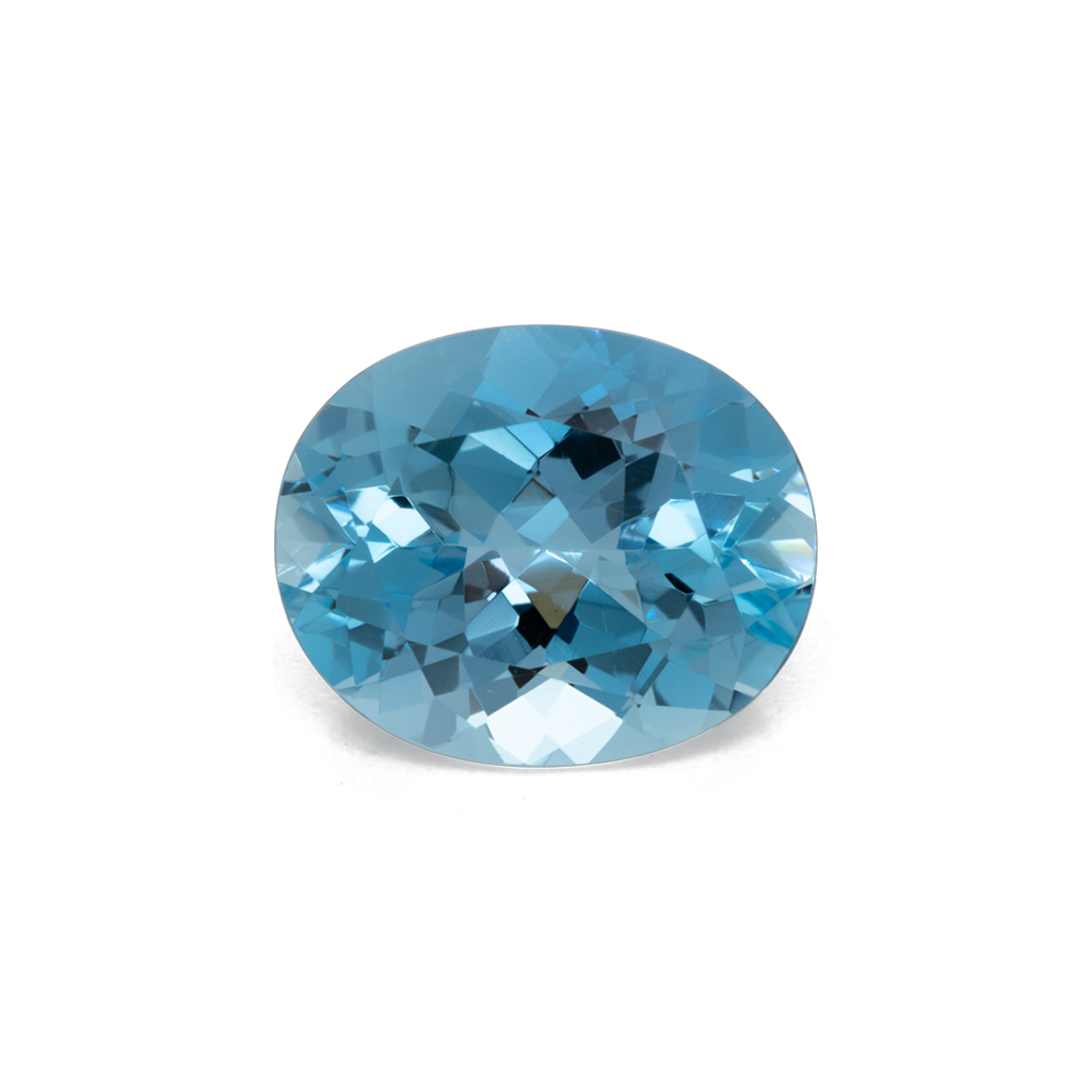 Aquamarine - AAA, oval, 11x9 mm, 3.21 ct, No. A99001