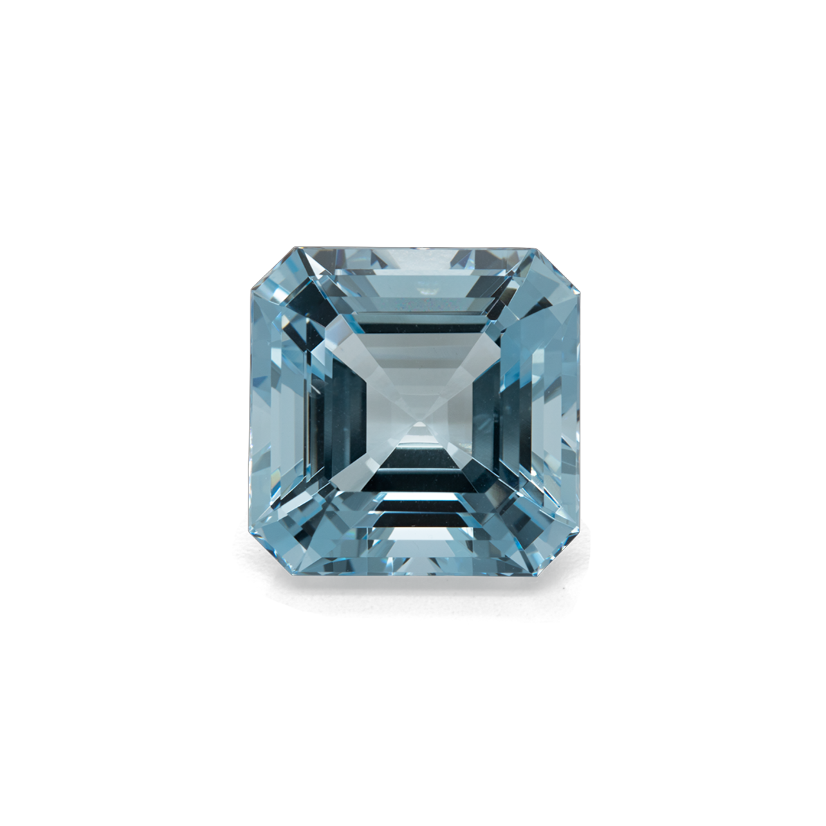 Aquamarin - AA, asscher, 13x13 mm, 9,82 ct, Nr. A97001