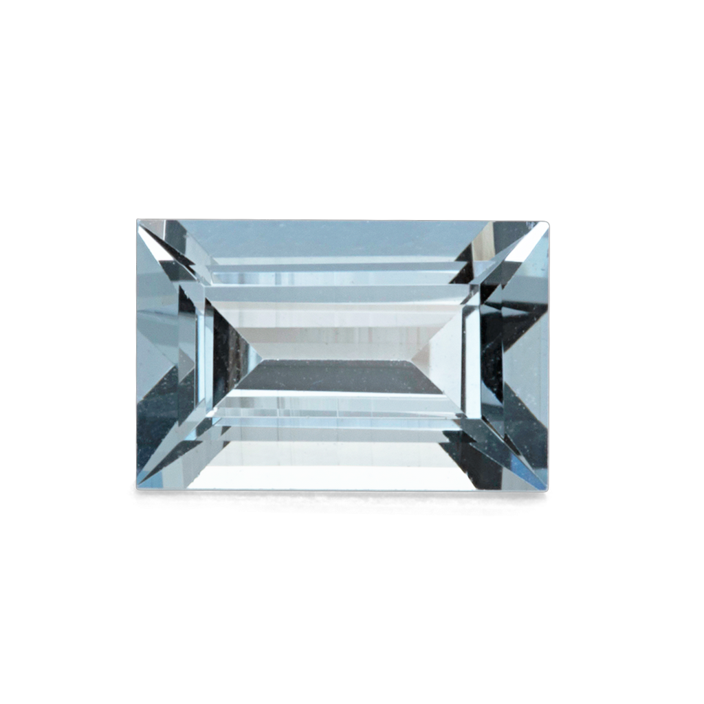Aquamarin - A, rechteck, 6x4 mm, 0,38-0,44 ct, Nr. A92007