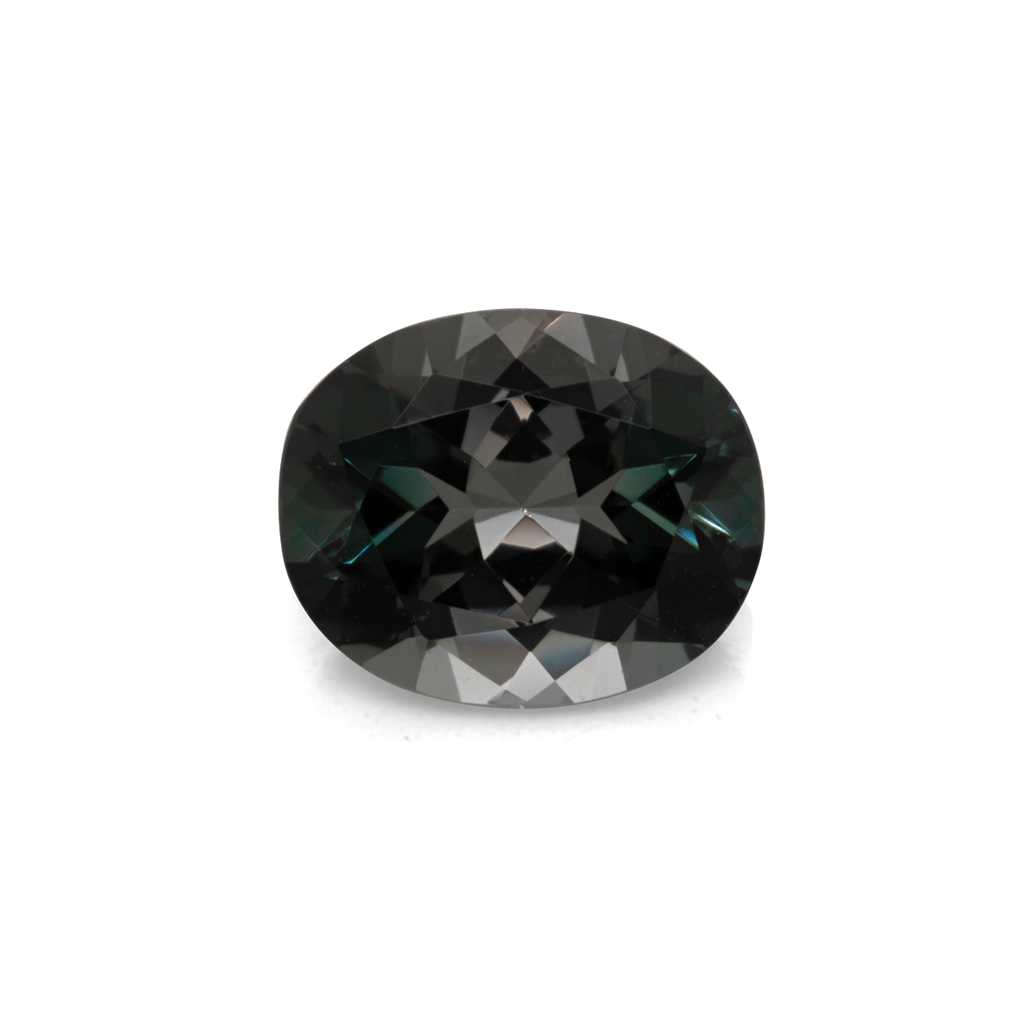 Turmalin - grau, oval, 7,5x6,1 mm, 1,13 ct, Nr. TR10219