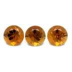 Tourmaline Set - yellow, round, 8x8 mm, 5.35 ct, No. SET99021