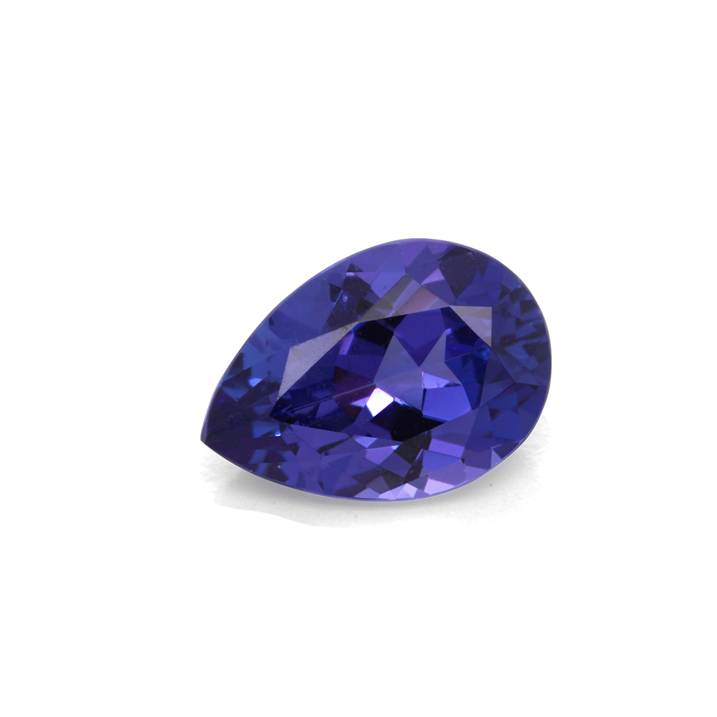 Tansanit - blau, birnform, 10x7 mm, 1.90 ct, Nr. TZ10203