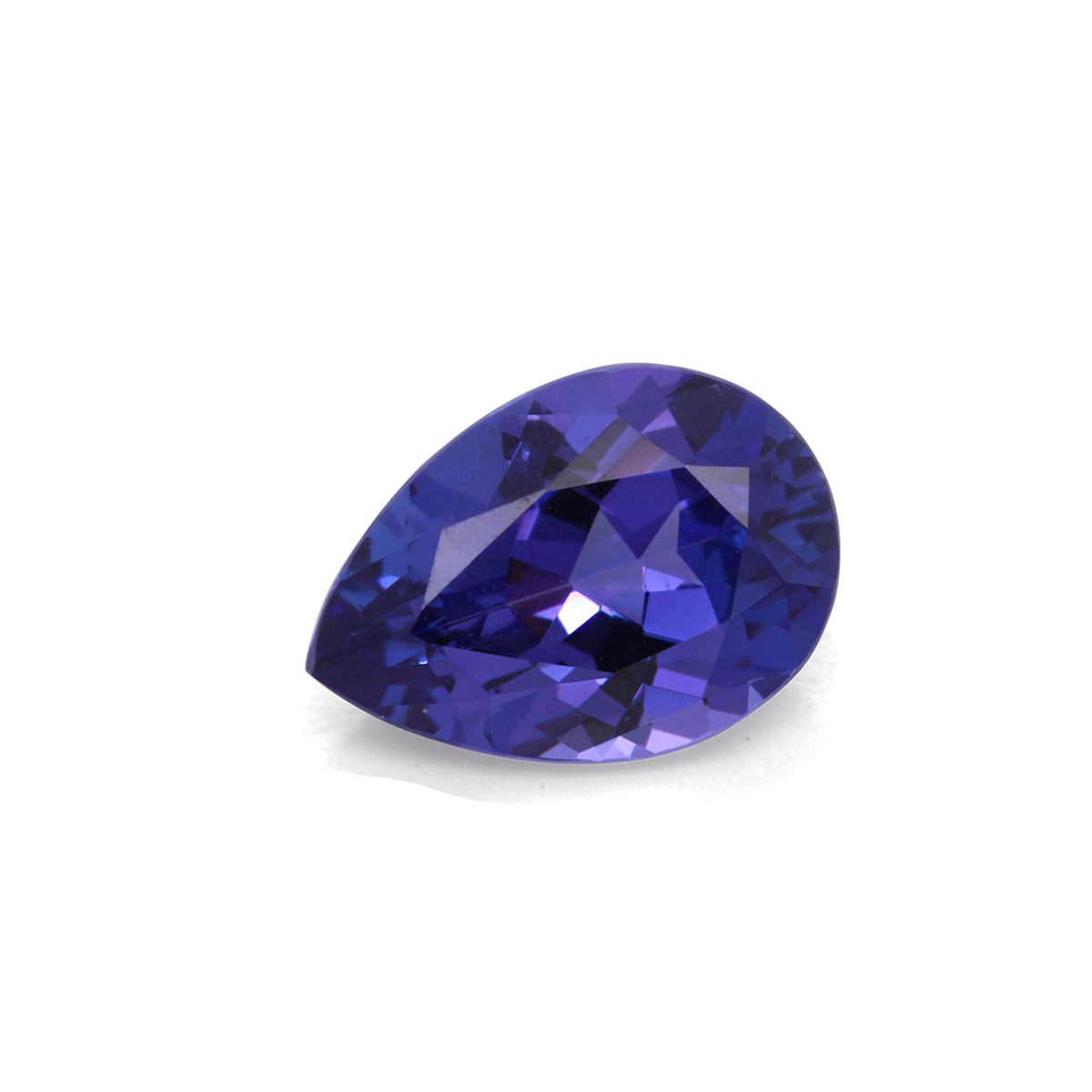 Tansanit - blau, birnform, 10x7 mm, 1.90 ct, Nr. TZ10203