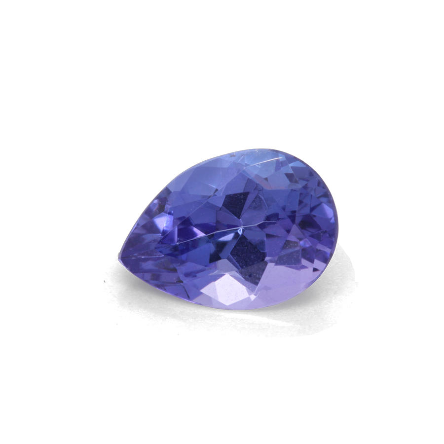 Tansanit - AAA, birnform, 7x5 mm, 0,76 ct, Nr. TZ10103