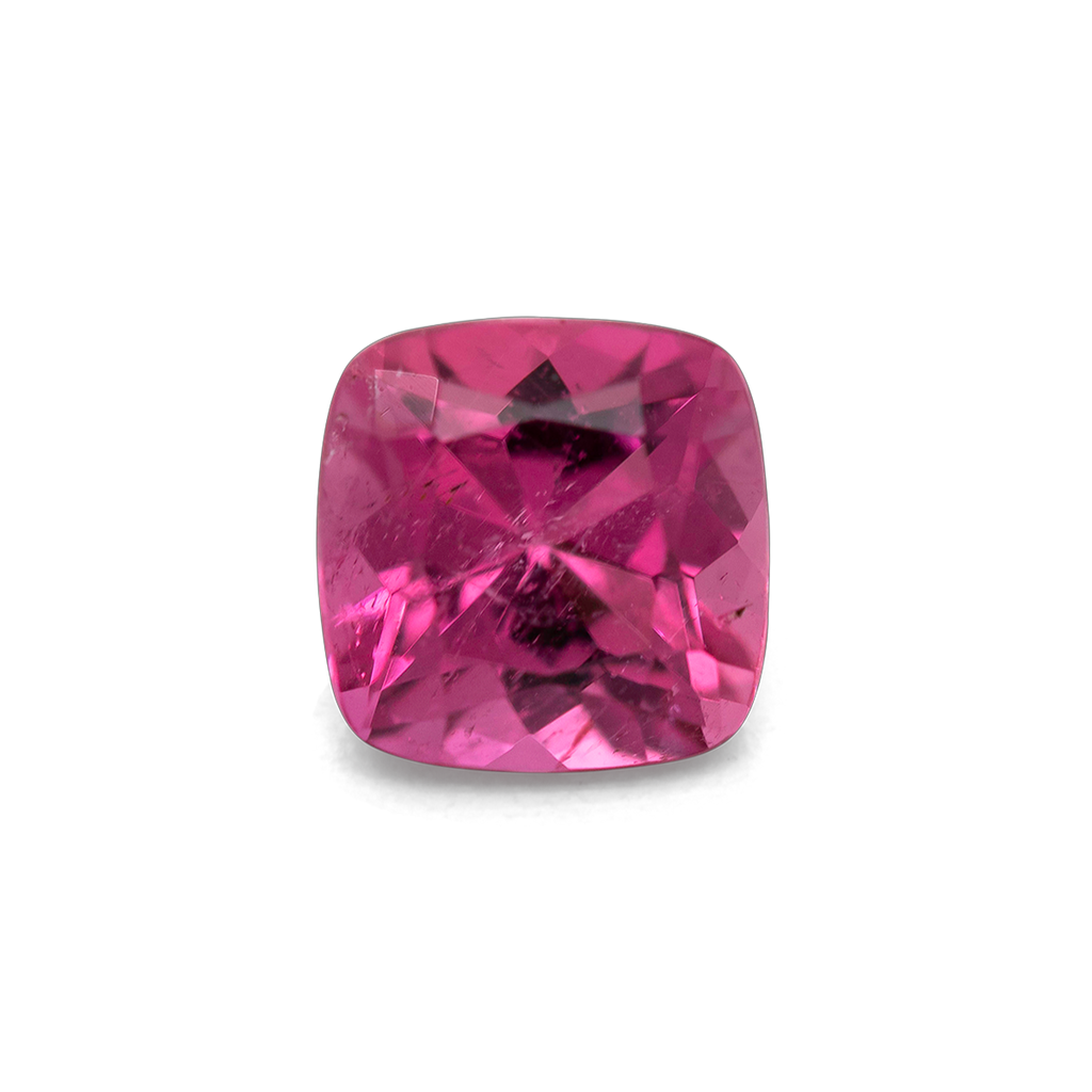 Tourmaline - pink, cushion, 6.0x 6.0 mm, 0.95-1.05 ct, No. TR991253