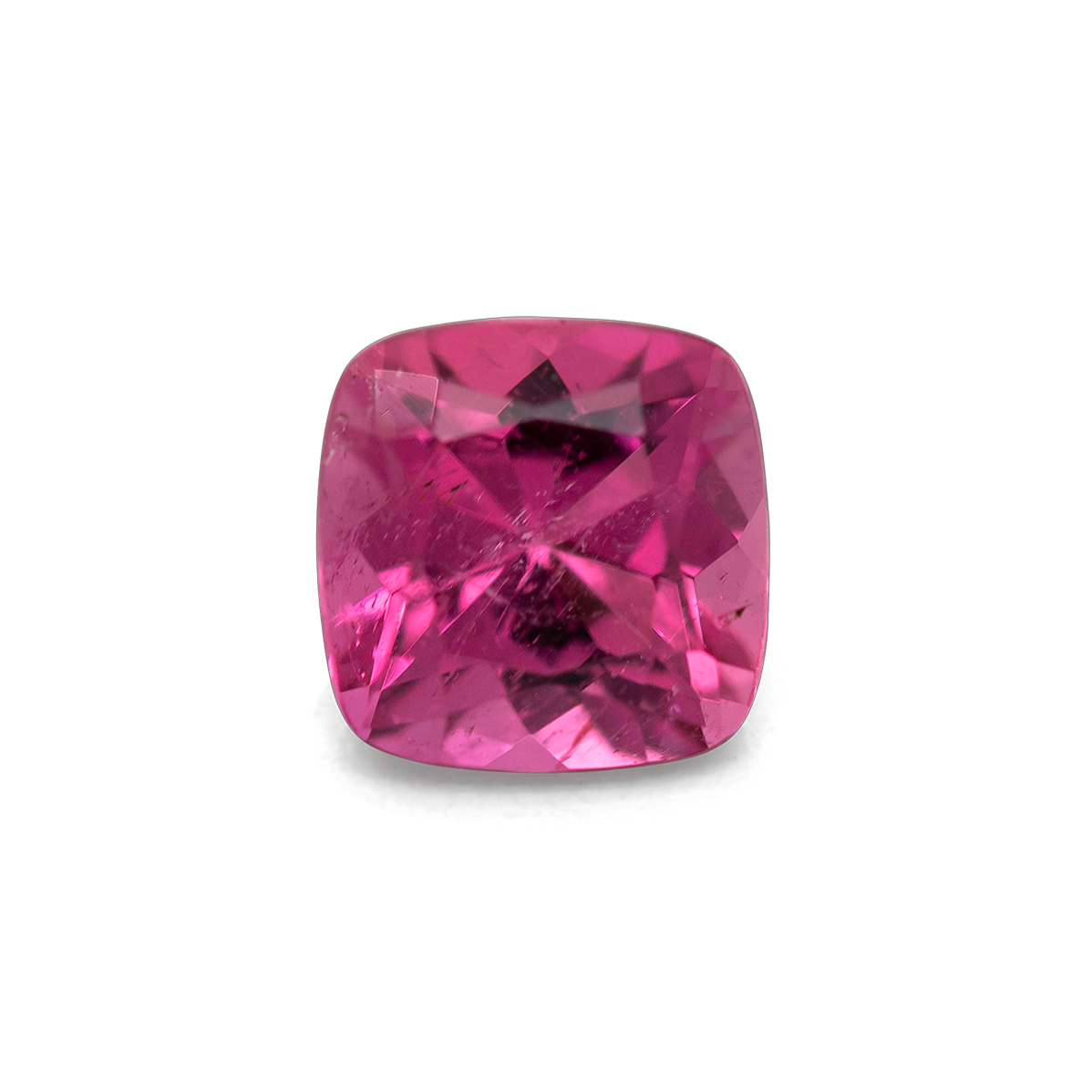 Tourmaline - pink, cushion, 6.0x 6.0 mm, 0.95-1.05 ct, No. TR991253