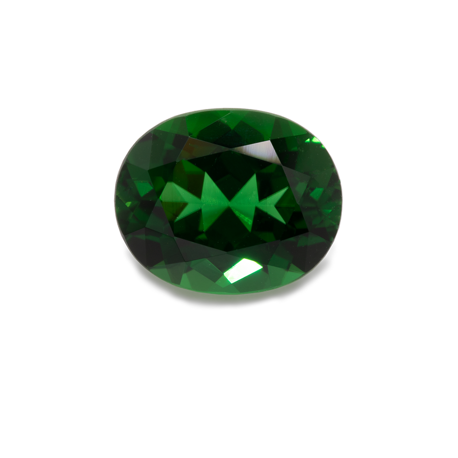 Chrom Turmalin - grün, oval, 10x8,2 mm, 2,88 ct, Nr. TR42001