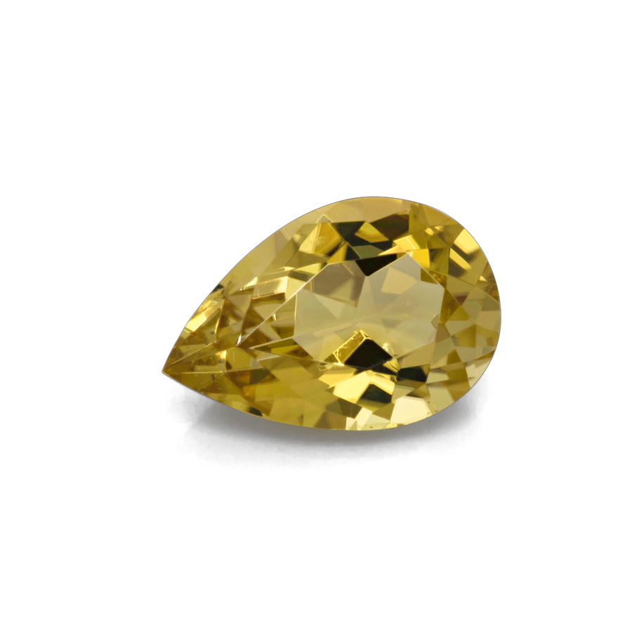 Turmalin - gelb, birnform, 9x6 mm, 1.25 ct, Nr. TR101318