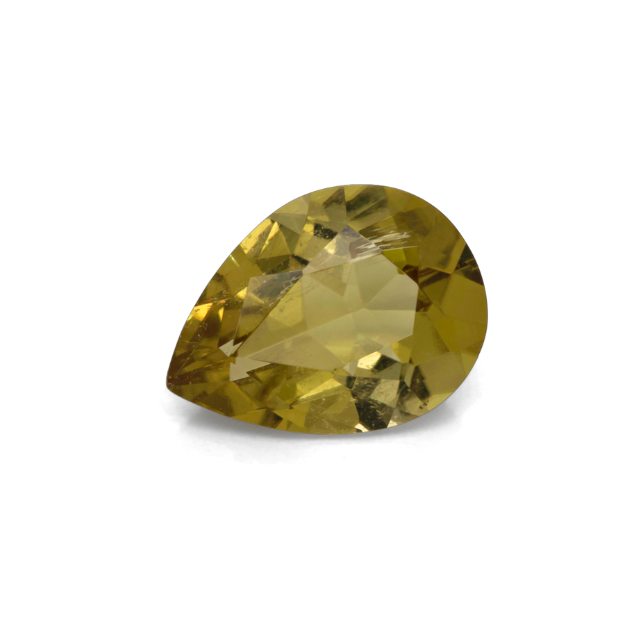 Turmalin - gelb, birnform, 8x6 mm, 0.98 ct, Nr. TR101314
