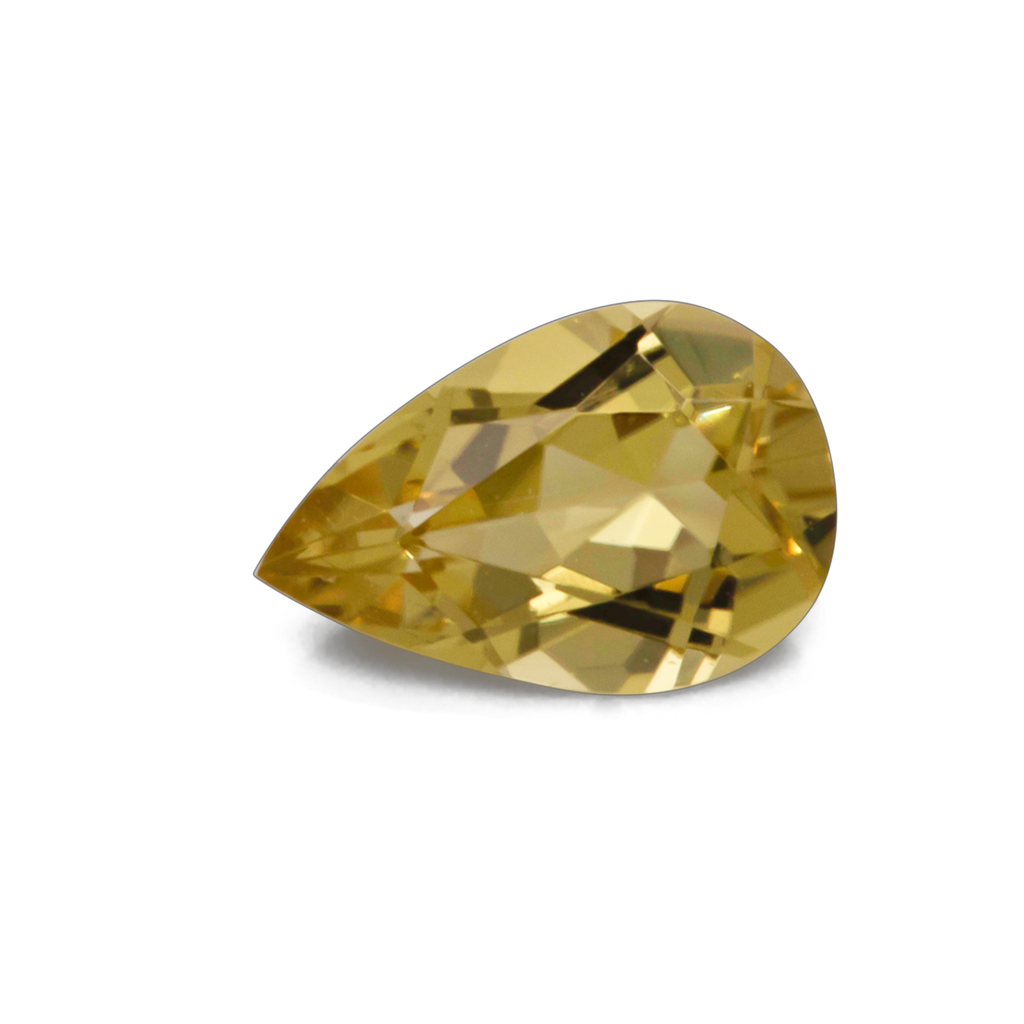 Turmalin - gelb, birnform, 6x4 mm, 0,32-0,38 ct, Nr. TR101312