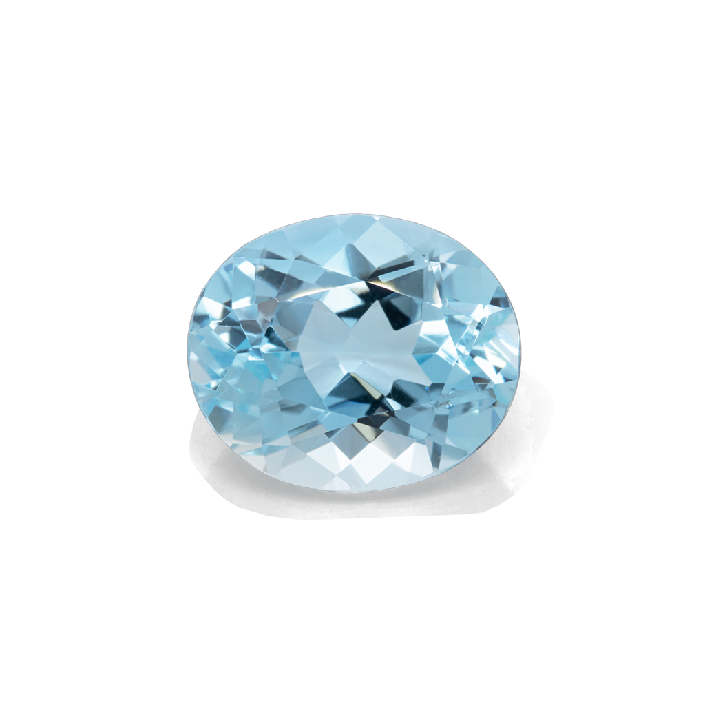 Aquamarine - AA, oval, 12x10 mm, 4.42 ct, No. A99027