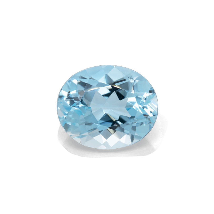 Aquamarine - AA, oval, 12x10 mm, 4.42 ct, No. A99027