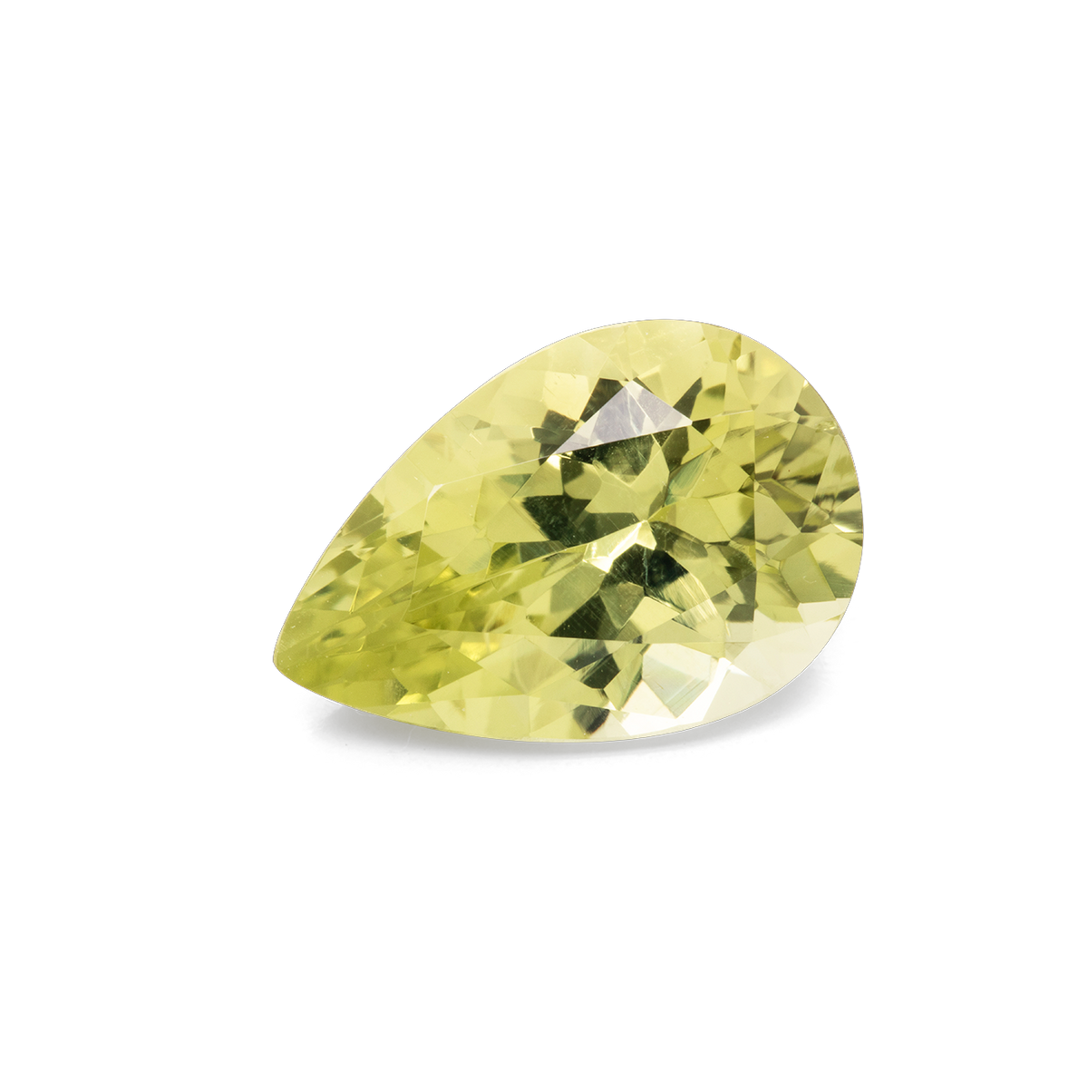 Chrysoberyll - gelb, birnform, 13x9 mm, 4,31 ct, Nr. CHB10004