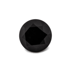 Diamond - black, non-transparent, round, 4.2mm, approx. 0.4 -0.5 ct, No. D11061