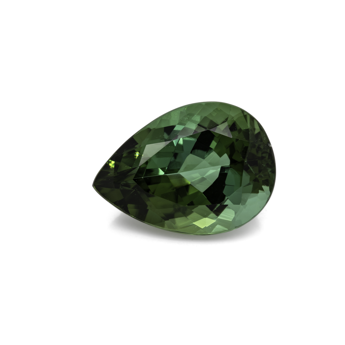Tourmaline - green, pear, 14x10 mm, 5.98 ct, No. TR991019