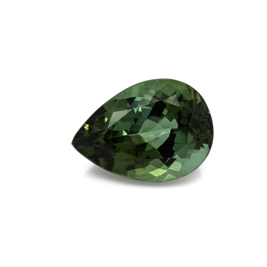 Turmalin - grün, birnform, 14x10 mm, 5,98 ct, Nr. TR991019