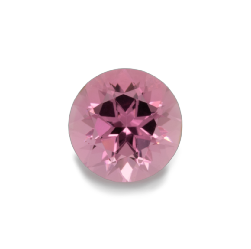 Turmalin - hellrosa, rund, 6x6 mm, 0,79-0,92 ct, Nr. TR60001