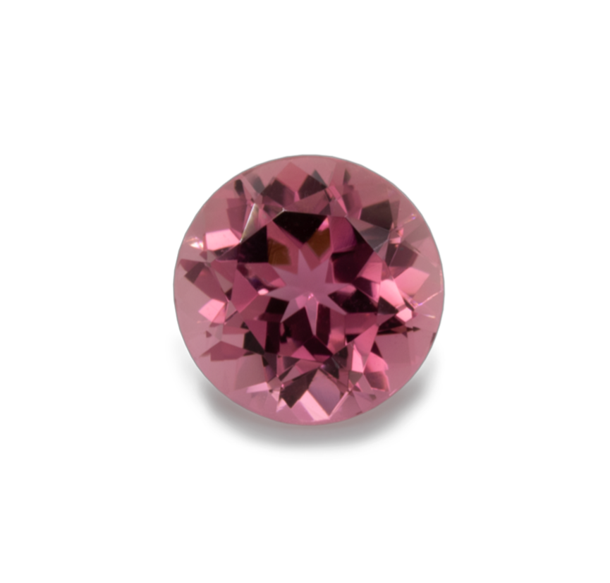 Tourmaline - light pink, round, 6x6 mm, 0.79-0.92 ct, No. TR60002