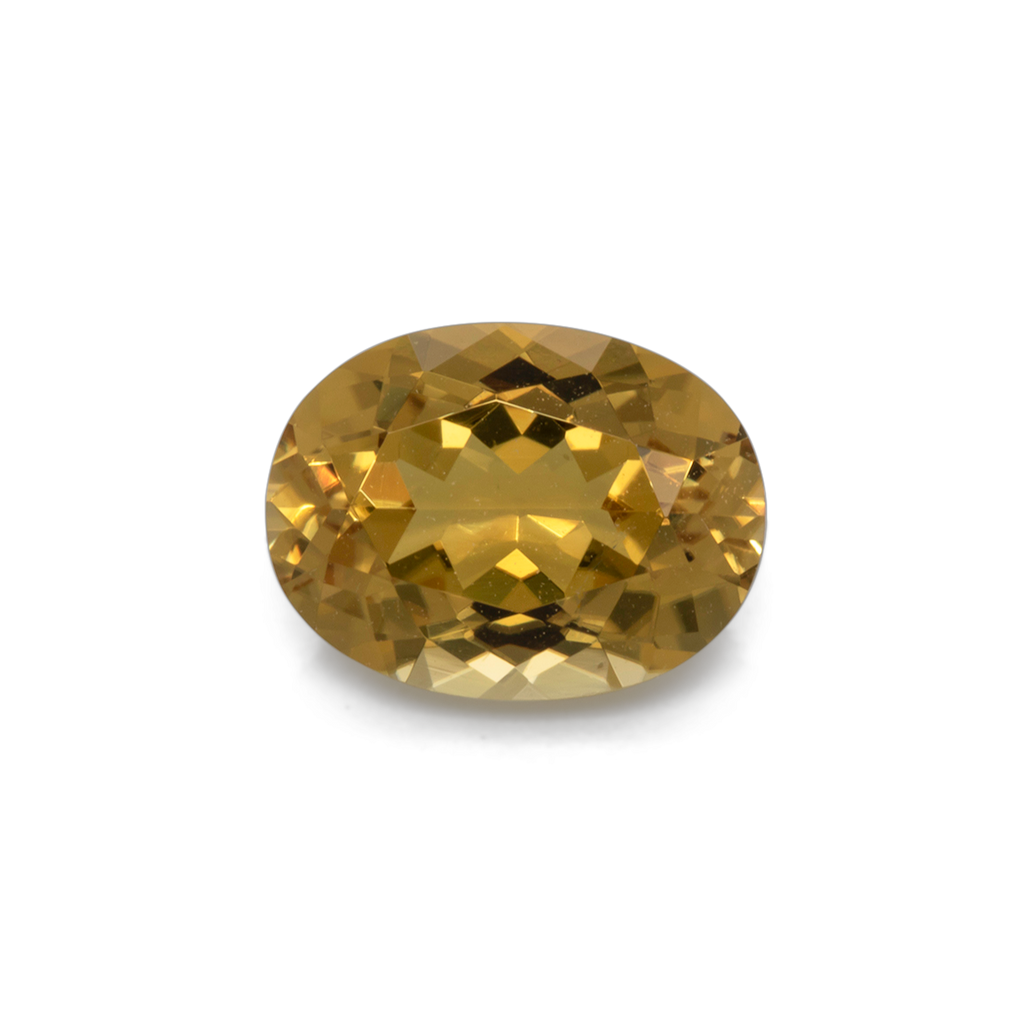 Tourmaline - yellow, oval, 8x6.1 mm, 1.31 ct, No. TR101330