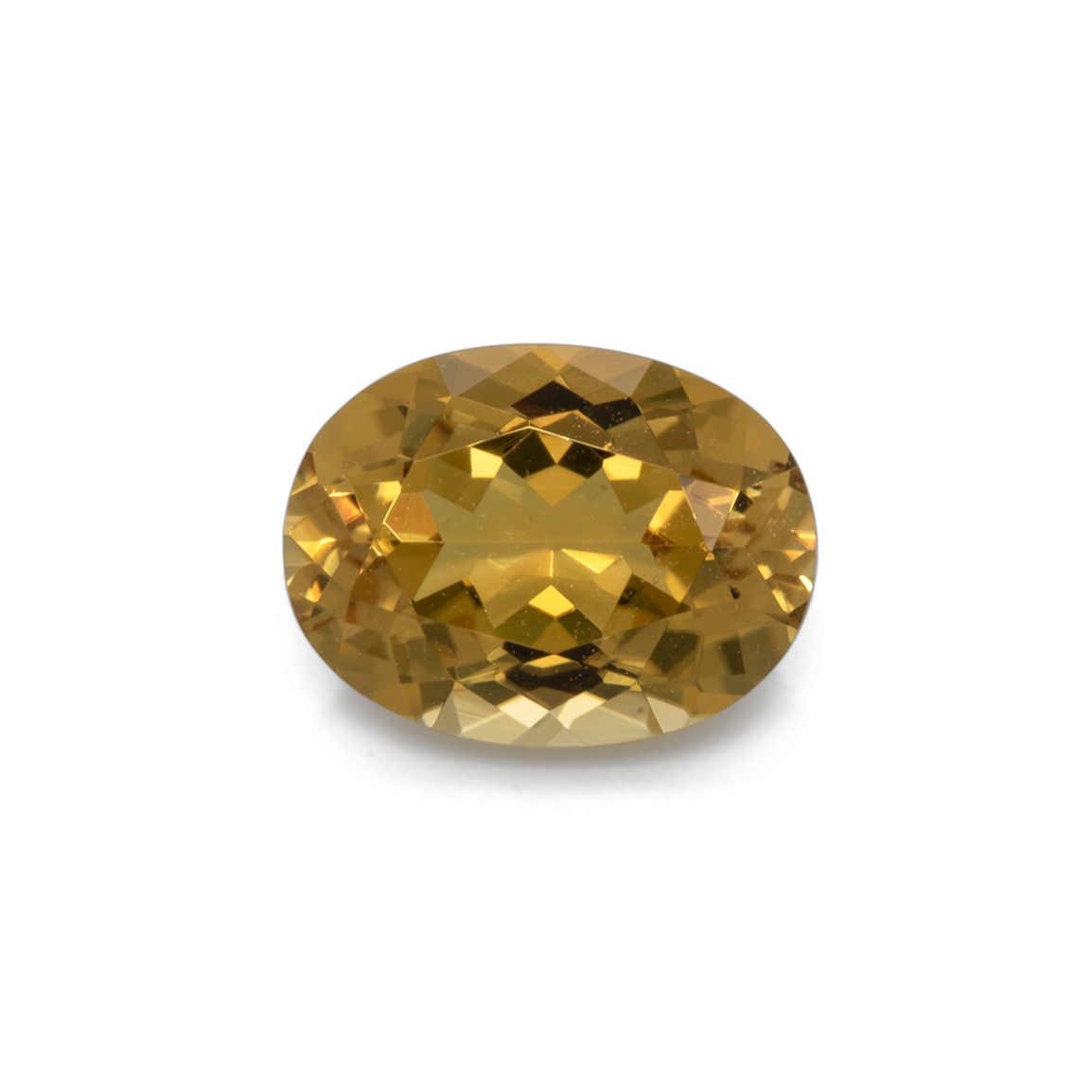 Tourmaline - yellow, oval, 8x6.1 mm, 1.31 ct, No. TR101330