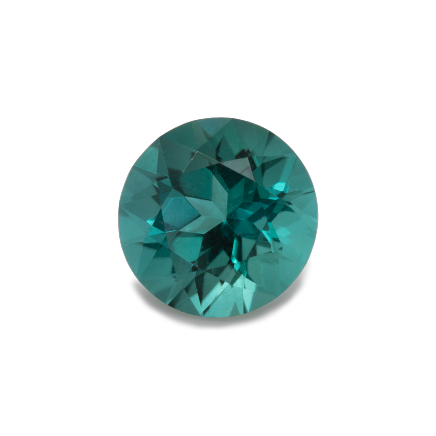 Tourmaline - blue & green, 4.7x4.7 mm, 0.37-0.41 ct, No. TR34001