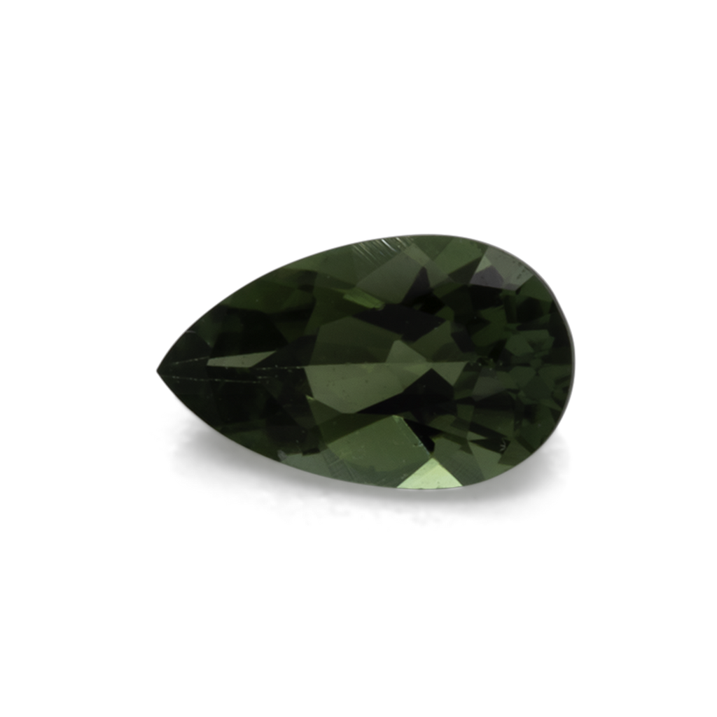 Tourmaline - green, pear, 5x3 mm, 0.18-0.20 ct, No. TR991022