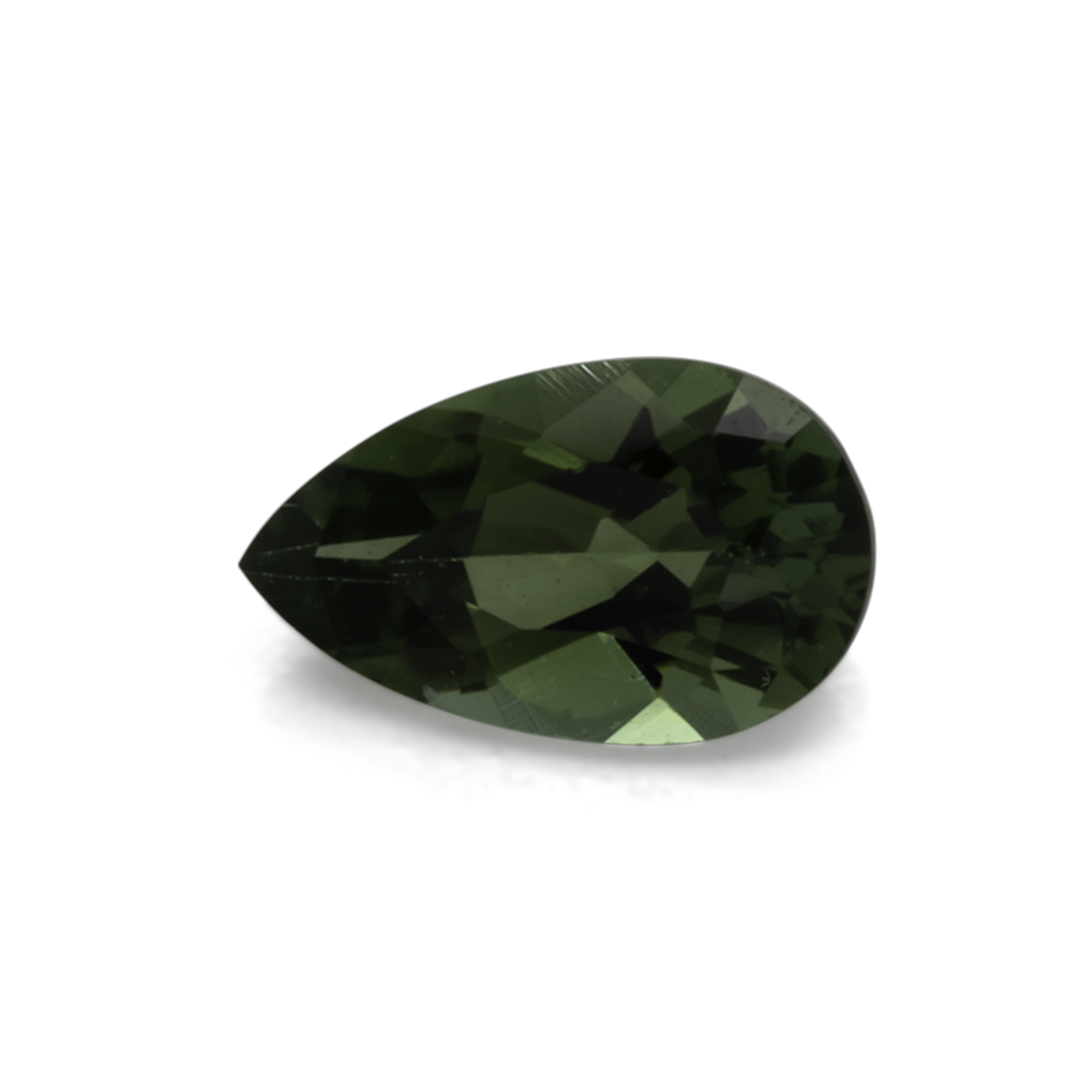 Tourmaline - green, pear, 5x3 mm, 0.18-0.20 ct, No. TR991022