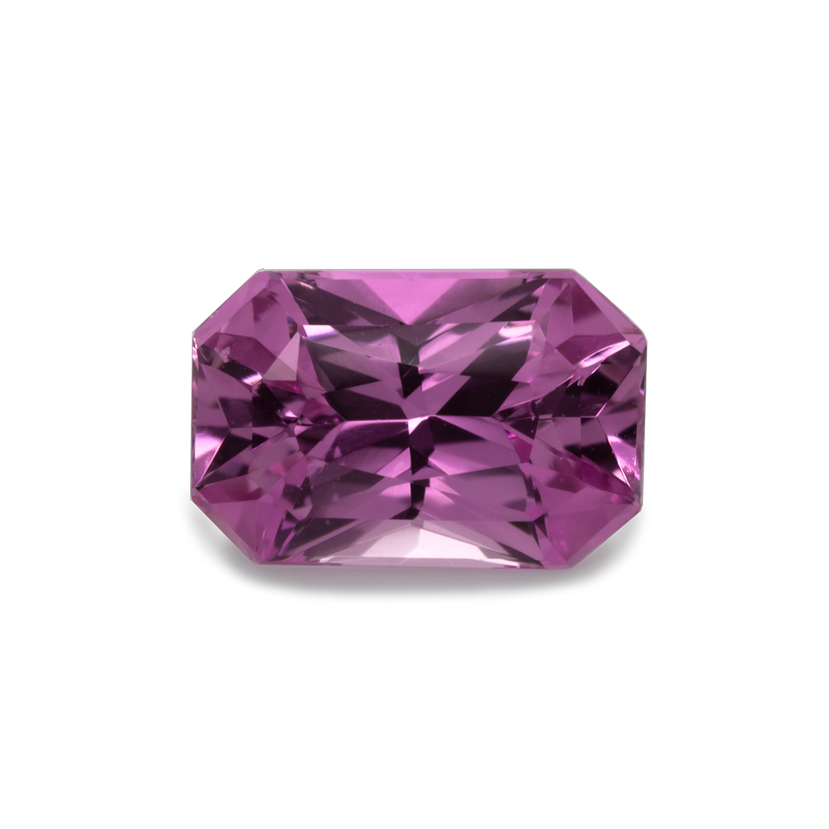 Sapphire - light pink&purple, octagon, 6x4 mm, 0.60-0.65 ct, No. SR10001