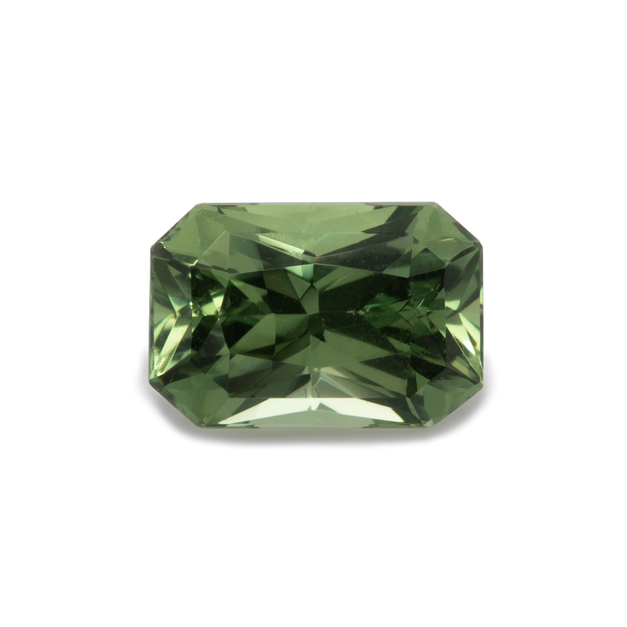 Saphir - grün, achteck, 6x4 mm, 0,75-0,80 ct, Nr. SR10003