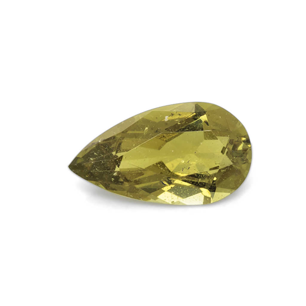 Turmalin - gelb, birnform, 8,7x4,9 mm, 0,78 ct, Nr. TR101331
