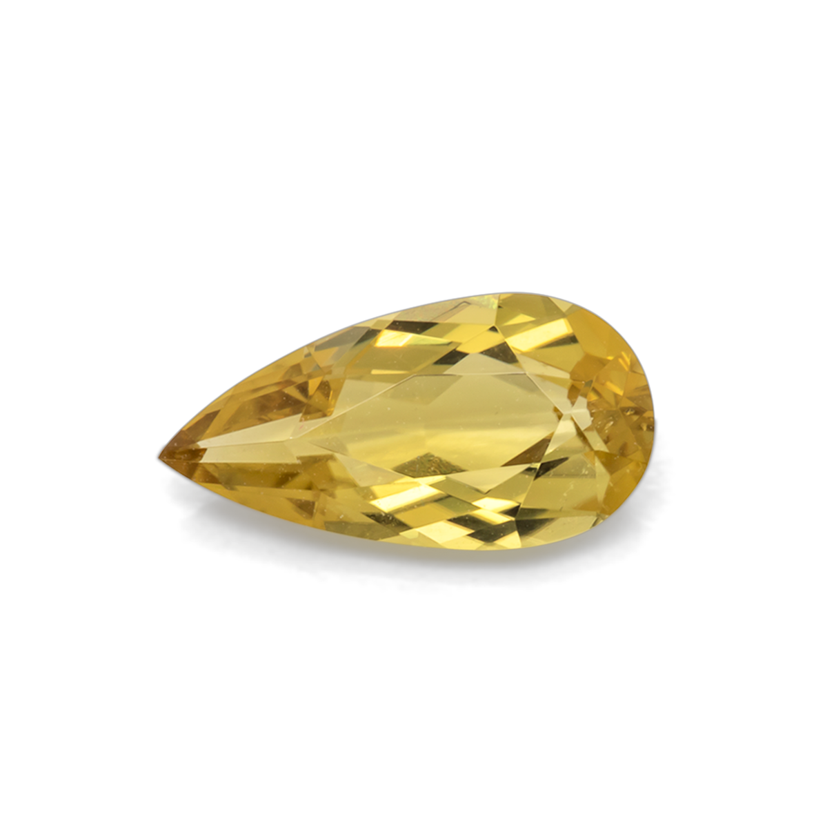Tourmaline - yellow, pear, 10x5 mm, 1.03 ct, No. TR101332