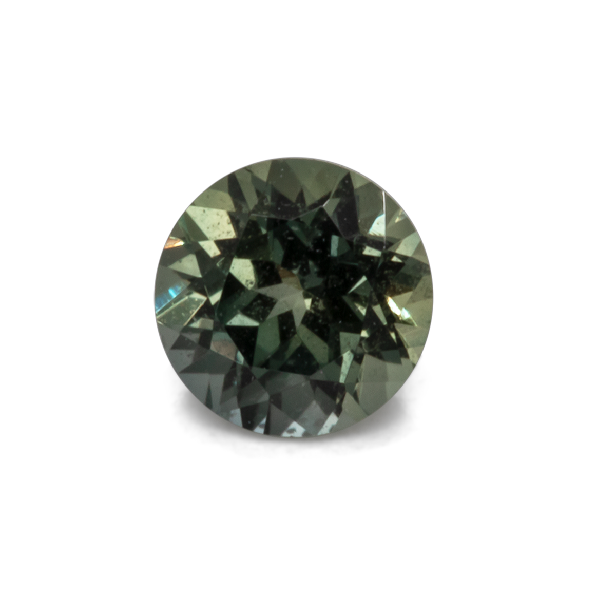 Sapphire - green, round, 4.1x4.1 mm, 0.33 ct, No. XSR11225