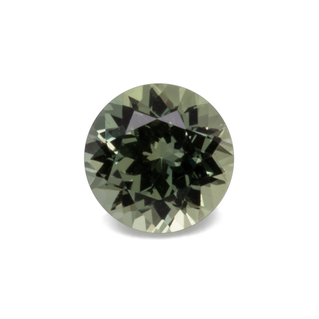 Sapphire - green, round, 4.1x4.1 mm, 0.35 ct, No. XSR11194