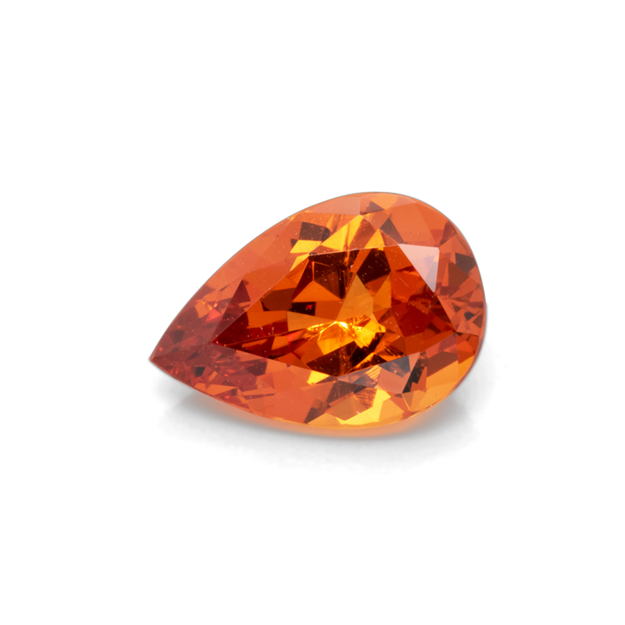Mandarin Granat - orange, birnform, 11.9x8.1 mm, 3.90 ct, Nr. MG99057