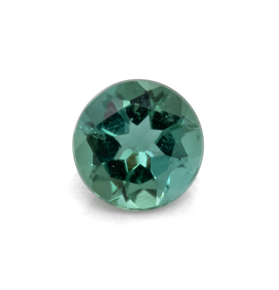 Tourmaline - green, round, 4.0x4.0 mm, 0.22 - 0.28 ct, No. TR991052