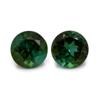 Tourmaline Pair - green, round, 6x6 mm, 1.69 ct, No. TR99392