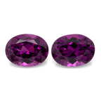 Royal Purple Garnet Paar - lila, oval, 8x6 mm, 3.17 ct, Nr. RP93004