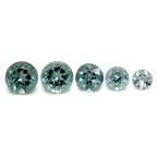 Tourmaline Set - blue, round, 0.84 ct, No. SET99058
