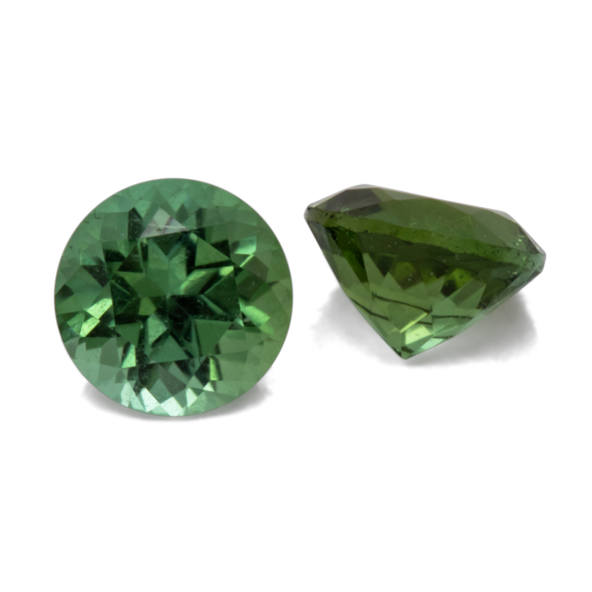 Tourmaline - green, round, 4x4 mm, 0.25 - 0.28 ct, No. TR991061
